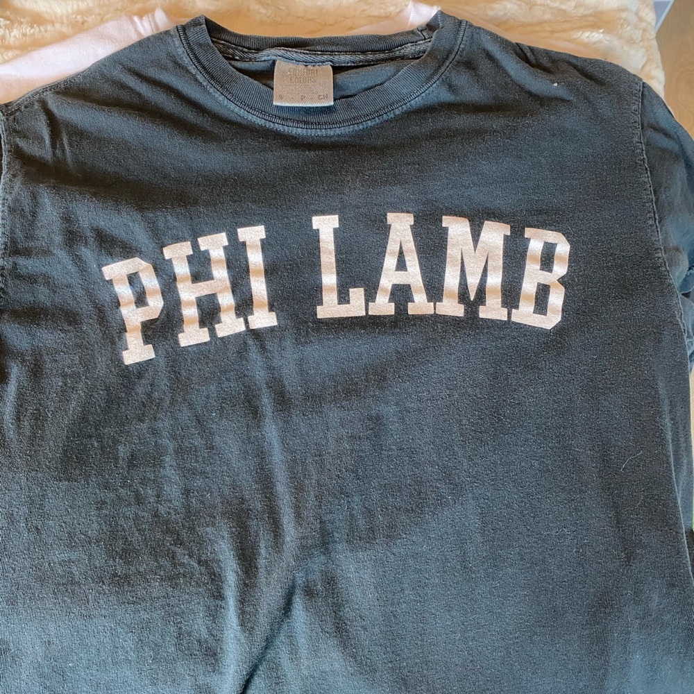 Small black sigma phi lambda tshirt Spurs game